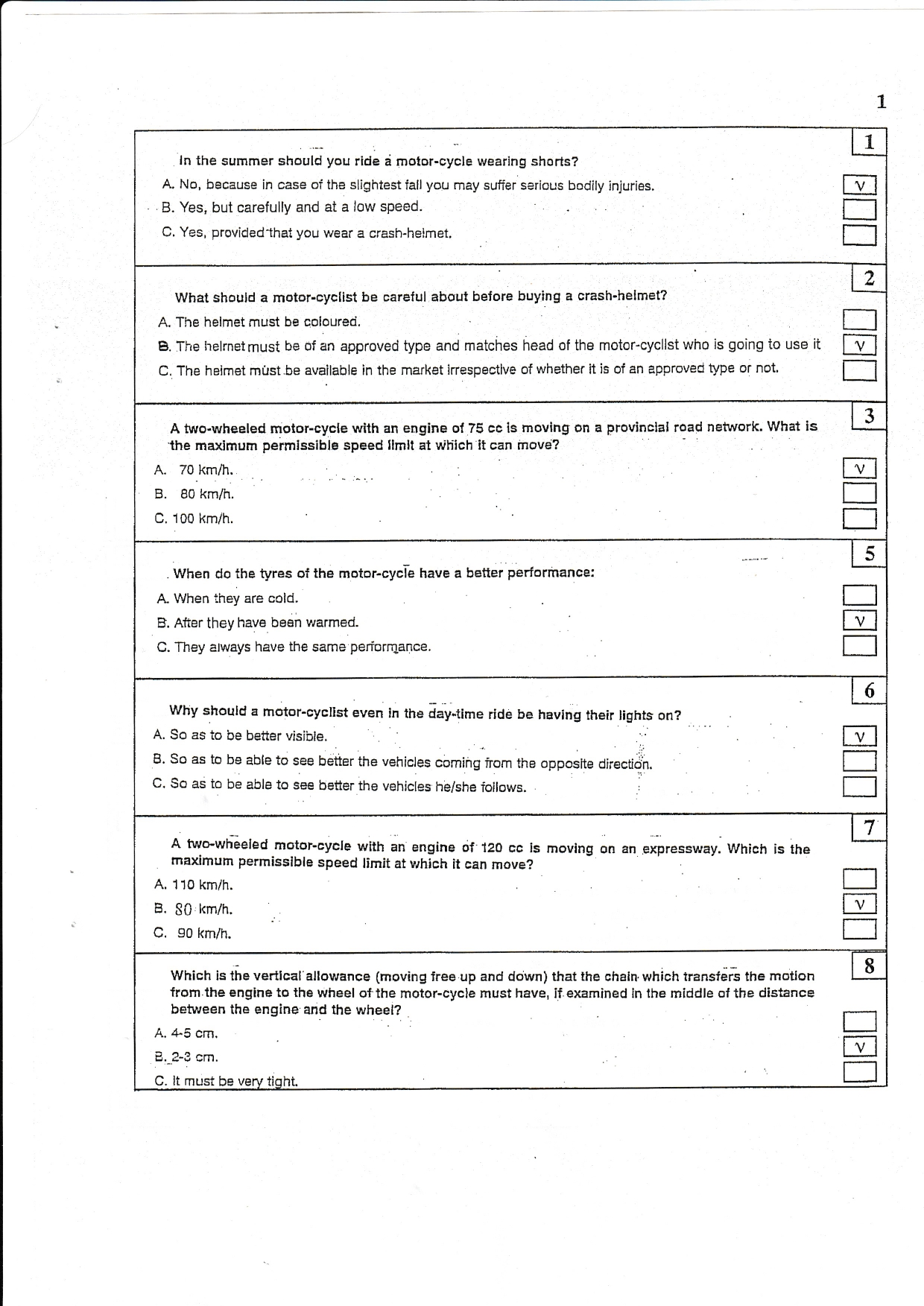 Moto bike exam book page 0001