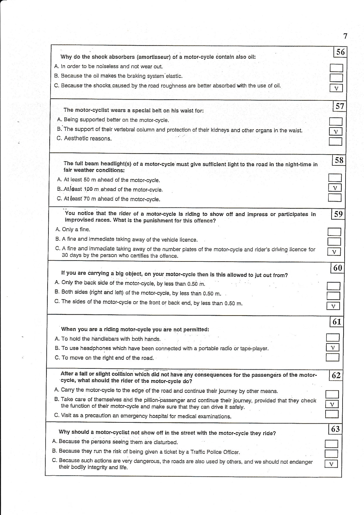 Moto bike exam book page 0007