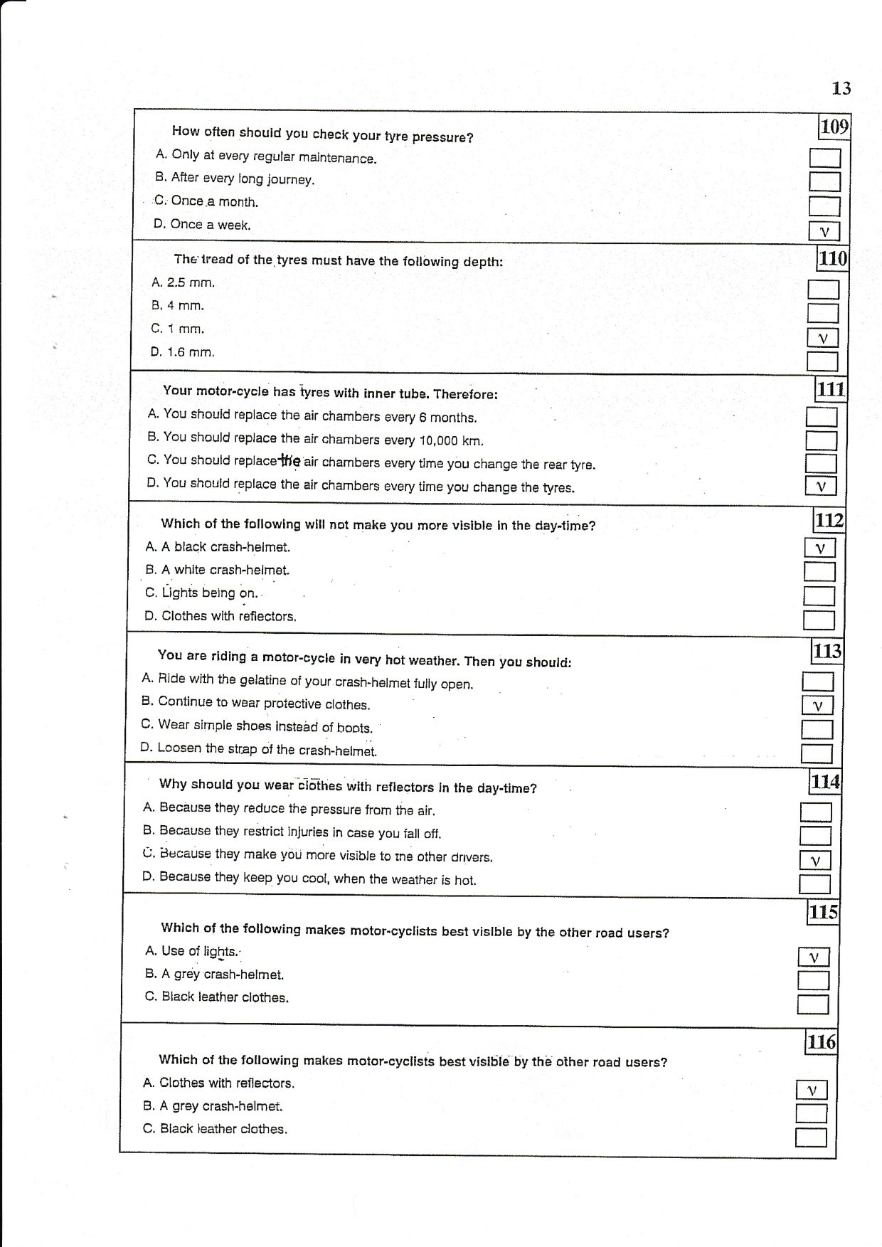 Moto bike exam book page 0013