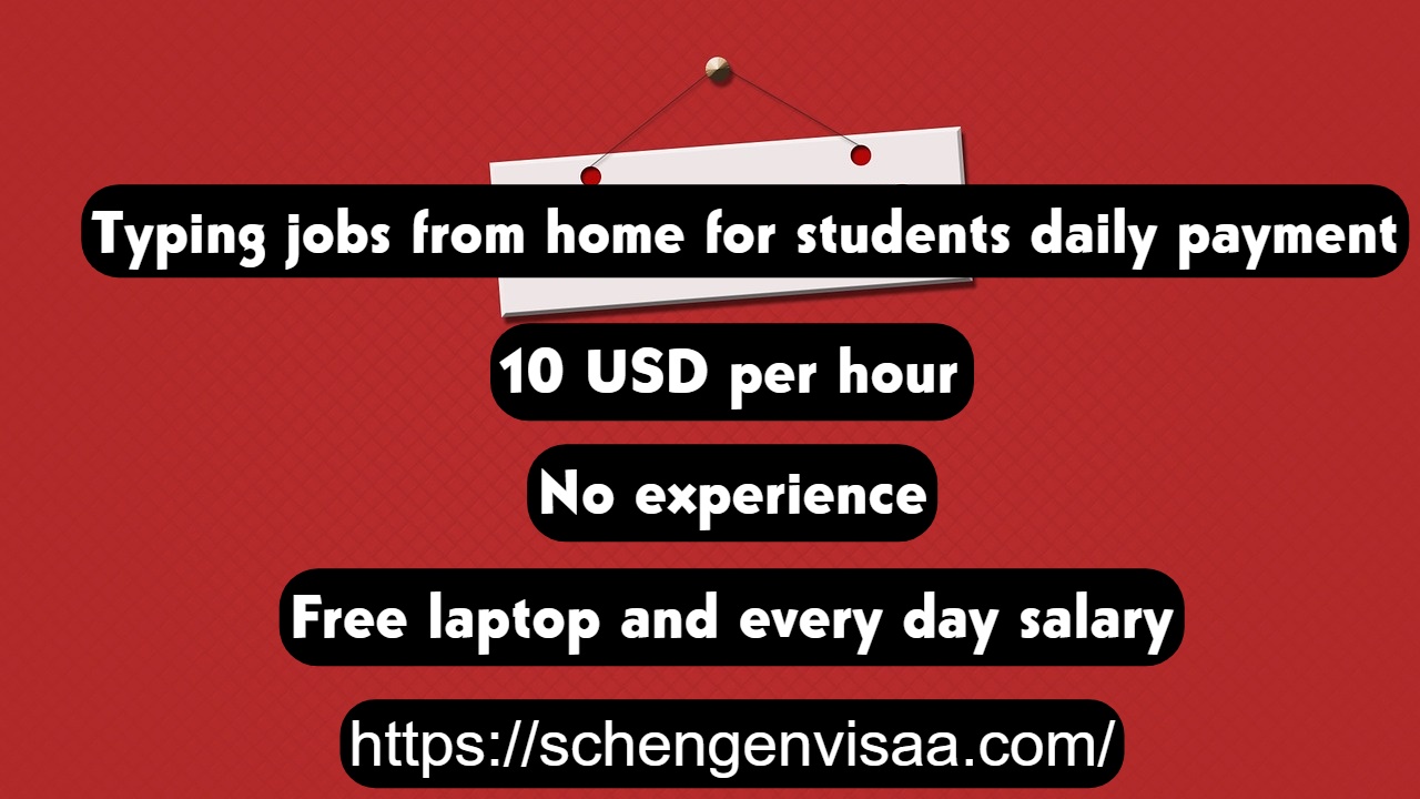 Typing jobs from home for students daily payment