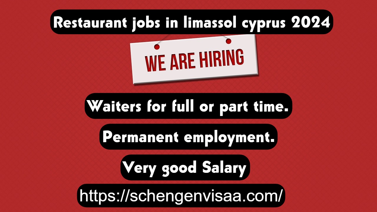 Restaurant jobs in limassol cyprus 2024